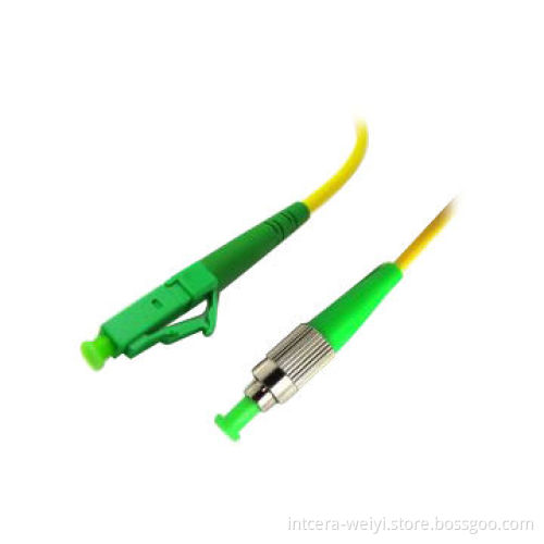 LC/APC-FC/APC SM SX Fiber-optic Patch Cord with Low IL and High RL, Cable Meters Optional